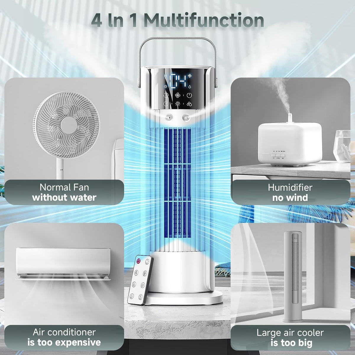 Refroidisseur d'air Nuvian, quatre fonctions
