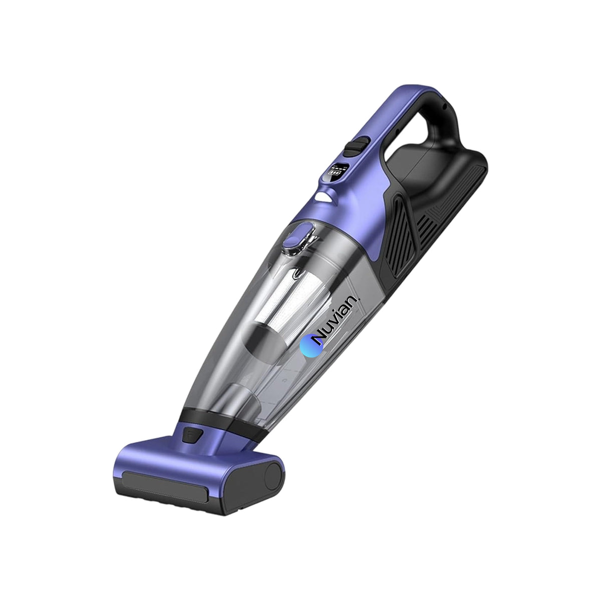 Aspirateur à main sans fil Nuvian VC036S sur fond blanc